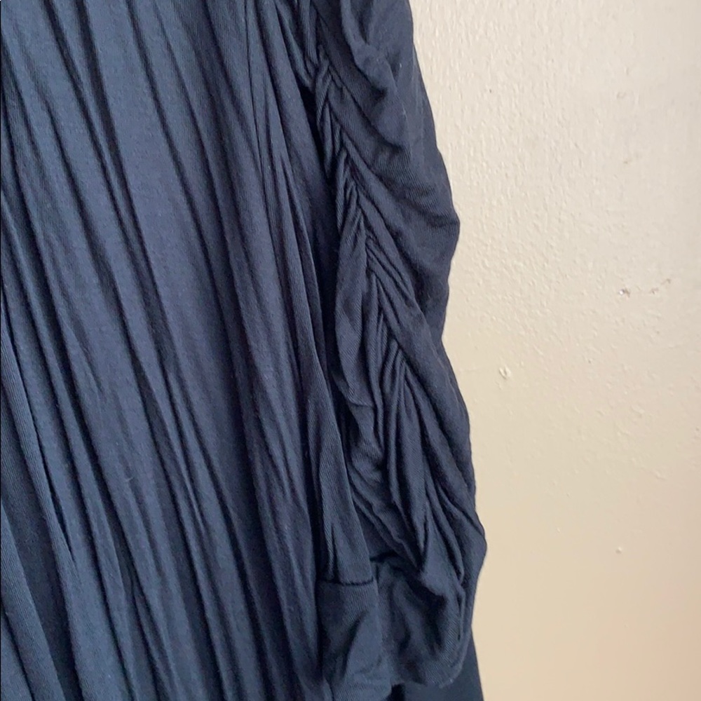 Ambiance Apparel Ruched Short Sleeve Jacket - Picture 2 of 10